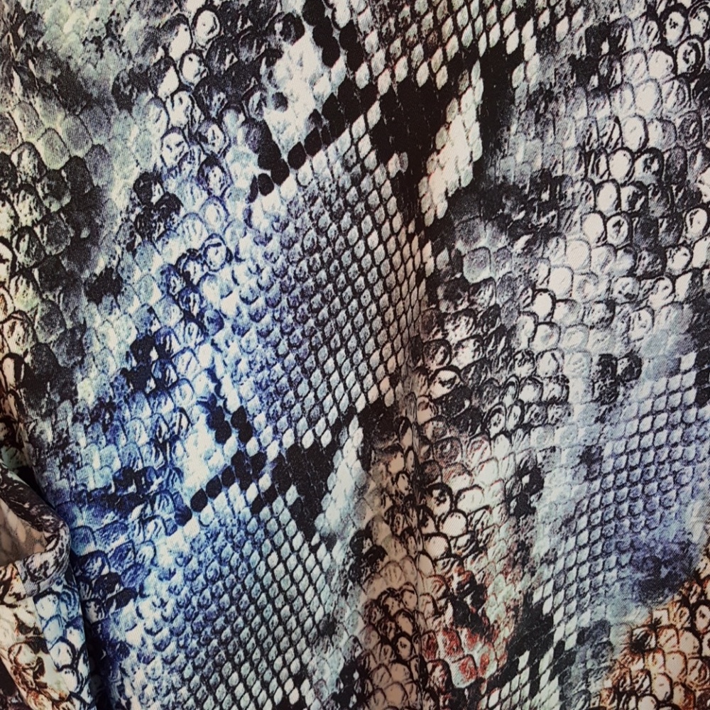 Euc Mynt 1792 16w Python Print Sleeveless Dress - image 3